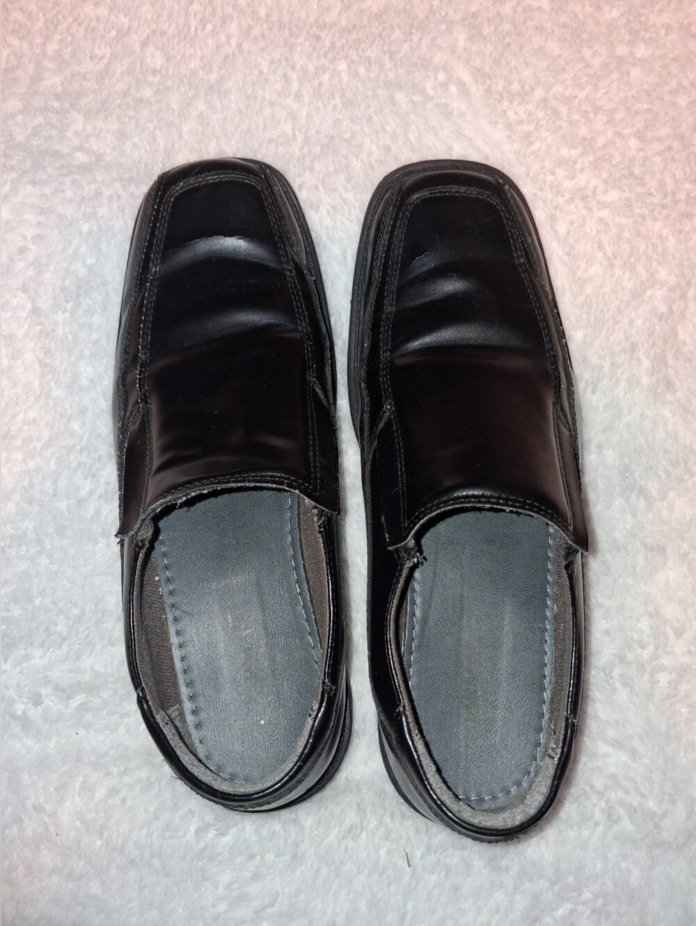 Jarman Classic Black Slip-On Men's Dress Loafers